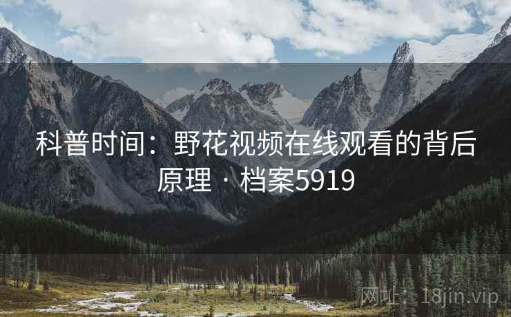 科普时间：野花视频在线观看的背后原理 · 档案5919