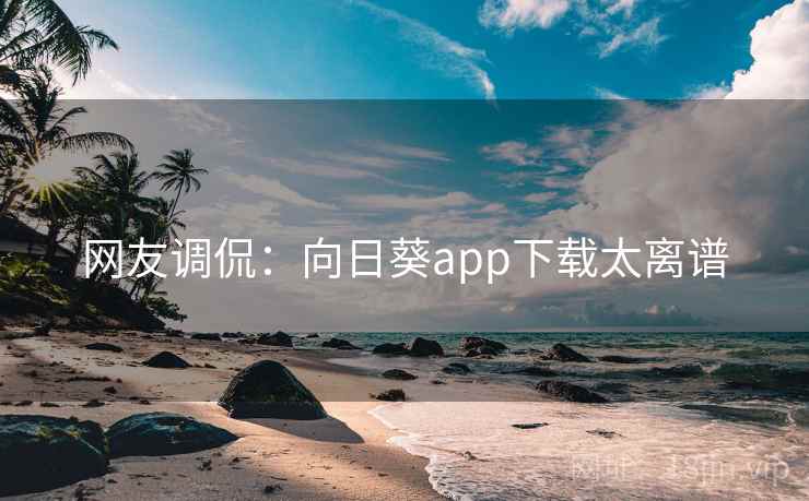 网友调侃：向日葵app下载太离谱