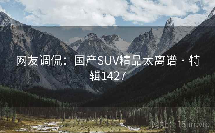 网友调侃：国产SUV精品太离谱 · 特辑1427